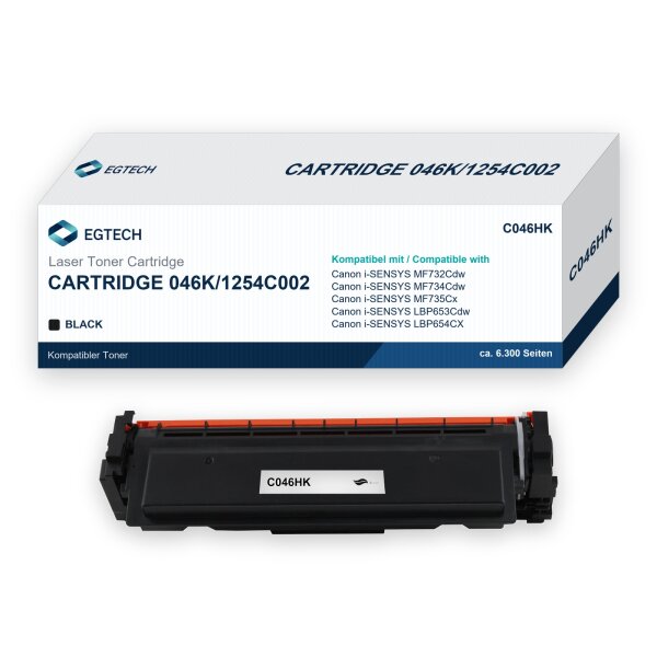 Toner kompatibel mit Canon Cartridge 046K 6.300 S. i-SENSYS MF732Cdw MF734Cdw