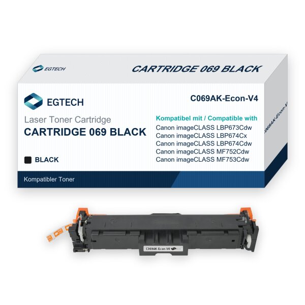 Toner kompatibel mit Canon Cartridge 069 Black imageCLASS LBP673Cdw LBP674Cx