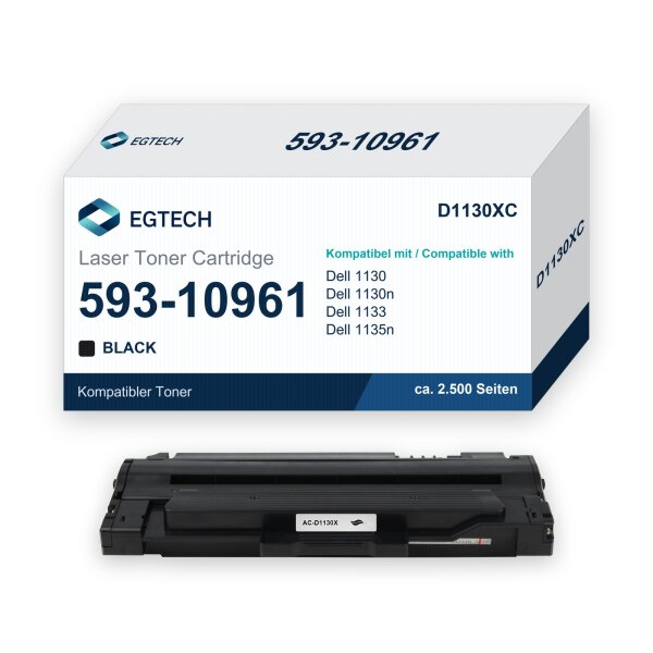 Toner kompatibel mit Dell 593-10961 1130 1130n 1133 1135n Schwarz