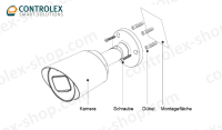 Dahua HAC-HFW1200TP-0280B-S6 HDCVI Bullet Überwachungskamera 2MP 2,8 mm Fixobjektiv IP67