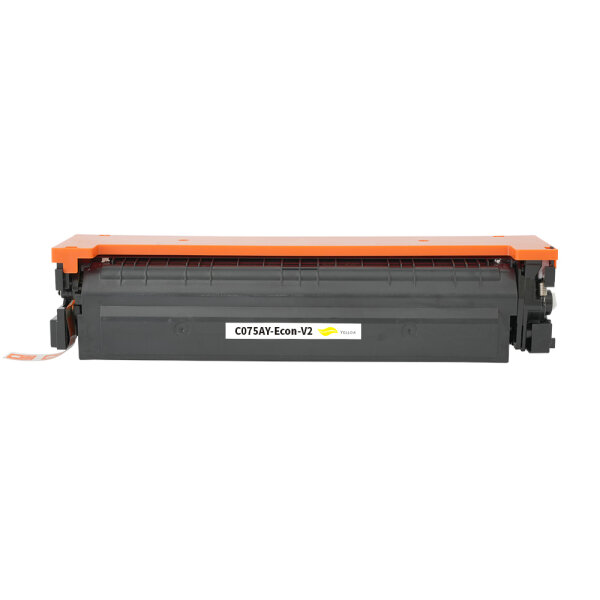 Tonerkartusche kompatibel mit Canon CRG 075 Yellow – Gelb – ca. 1.300 Seiten – Economy – Chip-Version V2