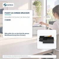 Toner kompatibel mit Dell 593-11130 C1660W Schwarz