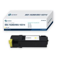 Toner kompatibel mit Dell 593-10260 Gelb 1320 1320c...