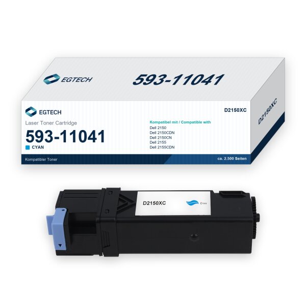 Toner kompatibel mit Dell 593-11041 Cyan 2150 2150CDN 2150CN 2155 2155CDN 2155CN