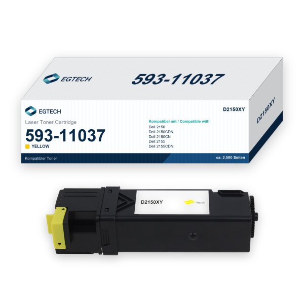Toner kompatibel mit Dell 593-11037 Gelb 2150 2150CDN 2150CN 2155 2155CDN 2155CN