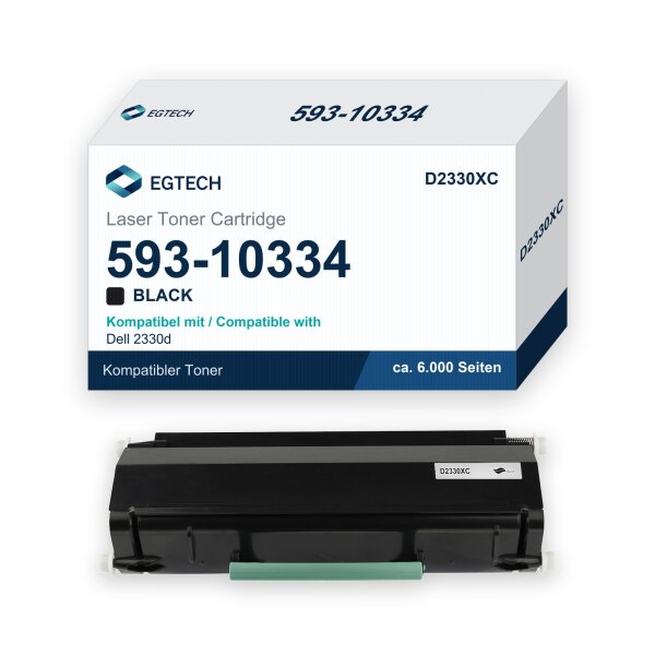 Toner kompatibel mit Dell 593-10334 2330d 2330dn 2350d 2350dn Schwarz