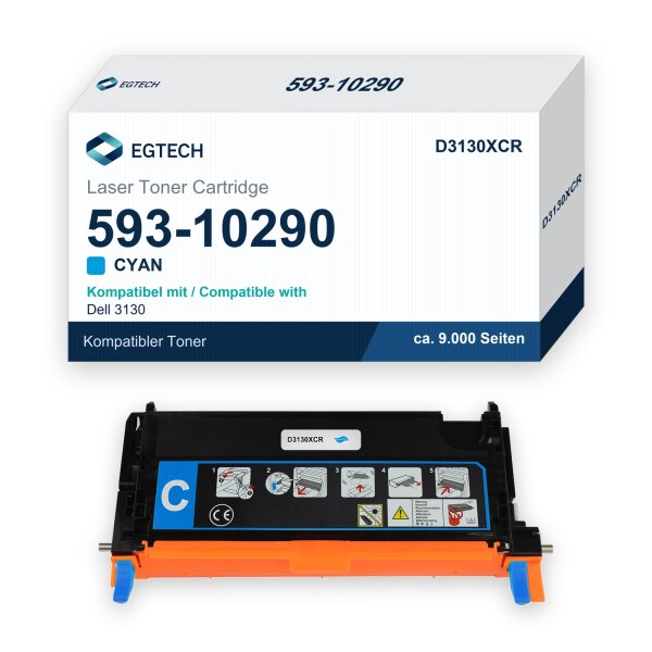 Toner kompatibel mit Dell 593-10290 Cyan 3130 3130cn 3130CND