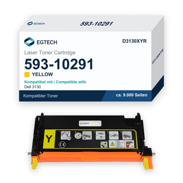 Toner kompatibel mit Dell 593-10291 Gelb 3130 3130cn 3130CND