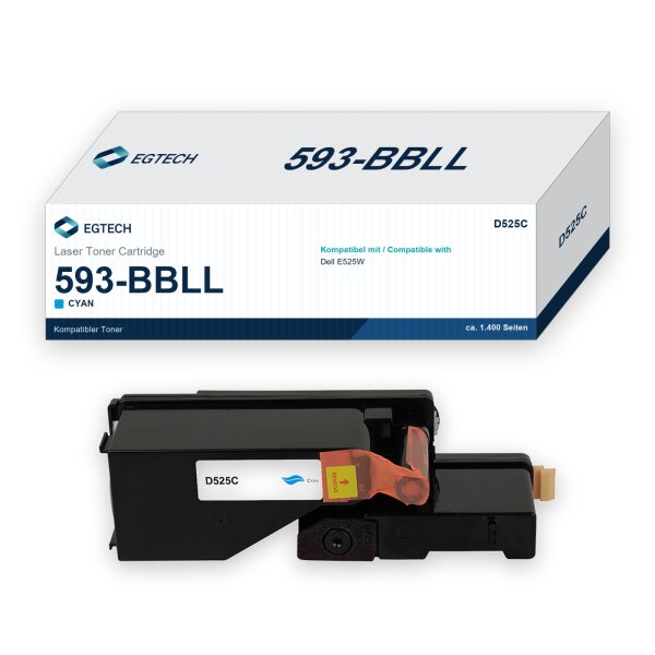 Toner kompatibel mit Dell 593-BBLL Cyan E525W
