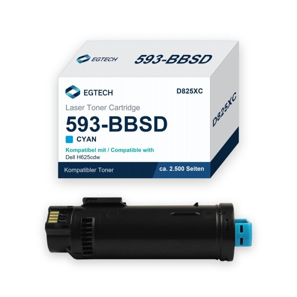 Toner kompatibel mit Dell 593-BBSD Cyan H625cdw H825cdw S2825cdn
