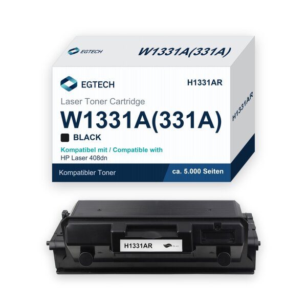 Toner kompatibel mit HP W1331A Laser 408dn 432fdn Schwarz