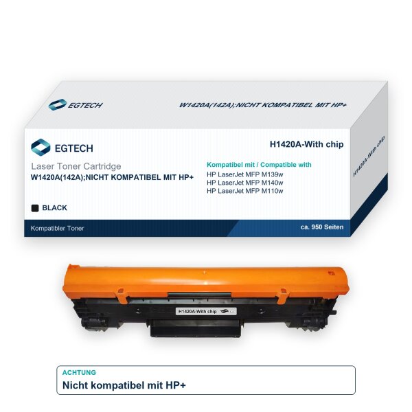 Toner kompatibel mit HP W1420A 950 S. MFP M139w M140w M110w Schwarz