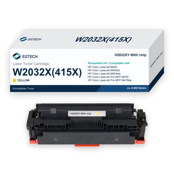 Toner kompatibel mit HP W2032X Gelb Color M454 M454dn M454dw M479 M479dw M479dn