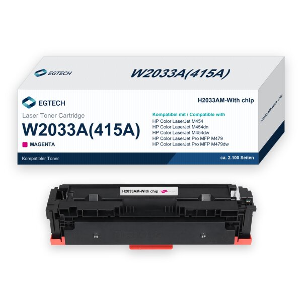 Toner kompatibel mit HP W2033A Magenta Color M454 M454dn M454dw M479 M479dw