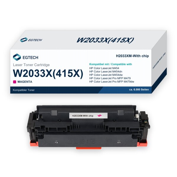 Toner kompatibel mit HP W2033X Magenta Color M454 M454dn M454dw M479 M479dw