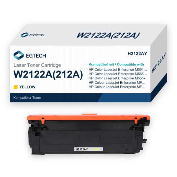 Toner kompatibel mit HP W2122A Gelb Color Enterprise M554dn M555dn M555x M578f