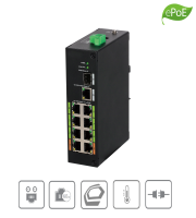 Dahua LR2110-8ET-120 (V2.0) Switch 8 ePoE 1 SFP Netzwerk-...