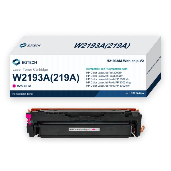 Toner kompatibel mit HP W2193A Magenta Color Pro 3202dn 3202dw 3302fdn 3302fdng