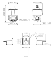 Dahua SD3E405DB-GNY-A-PV1 IP PTZ Überwachungskamera 4MP WizSense H.265 H.264 PoE 2,7 – 13,5 mm motor Objektiv