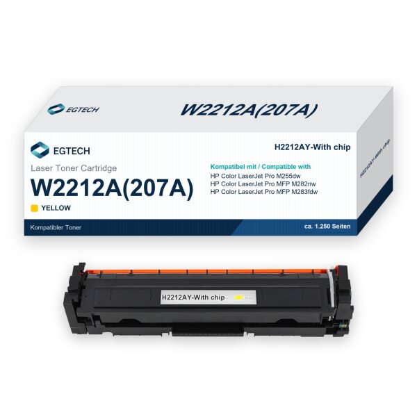 Toner kompatibel mit HP W2212A Gelb Color Pro M255dw M282nw M283fdw