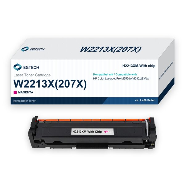 Toner kompatibel mit HP W2213X Magenta Color Pro M255dw M282 M283fdw