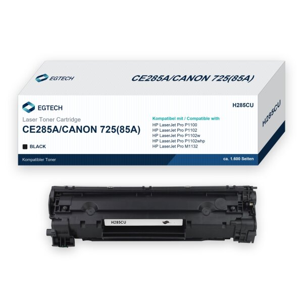 Toner kompatibel mit HP CE285A 1.600 S. Canon LBP6000 MF3010 Pro P1100 P1102