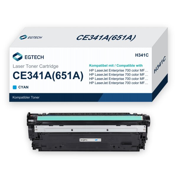 Toner kompatibel mit HP CE341A Cyan Enterprise 700 color MFP M775dn M775f M775z
