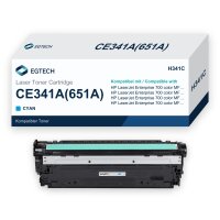 Toner kompatibel mit HP CE341A Cyan Enterprise 700 color...
