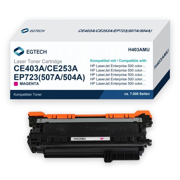 Toner kompatibel mit HP CE403A Magenta Enterprise 500 color M551dn M551n M551xh