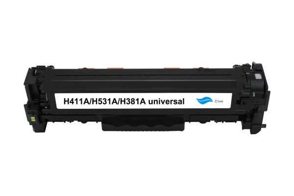 Tonerkartusche kompatibel mit HP CE411A / CC531A – Cyan – ca. 2.800 Seiten