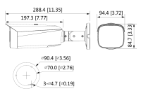 Dahua IPC-HFW3849T1P-AS-PV-0280B-S5 IP Bullet Überwachungskamera 8MP WizSense H.265 H.264 MJPEG