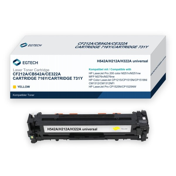 Toner kompatibel mit HP CF212A Gelb Pro 200 color M251nw M276nw M251n