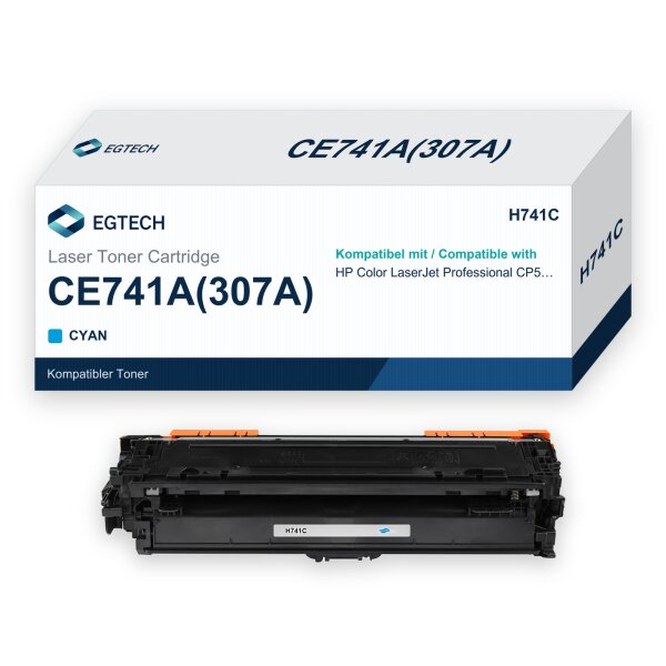 Toner kompatibel mit HP CE741A Cyan Color Professional CP5225 series
