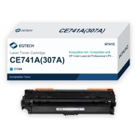 Toner kompatibel mit HP CE741A Cyan Color Professional...
