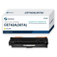 Toner kompatibel mit HP CE742A Gelb Color Professional...