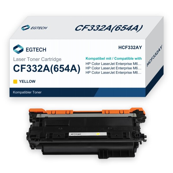 Toner kompatibel mit HP CF332A Gelb Color Enterprise M651dn M651n M651xh