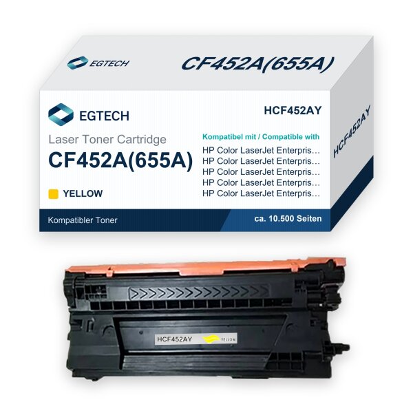 Toner kompatibel mit HP CF452A Gelb Color Enterprise M652dn M652n M653x M653dn