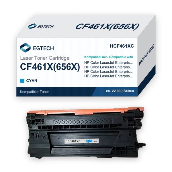 Toner kompatibel mit HP CF461X Cyan Color Enterprise M652dn M652n M653x M653dn