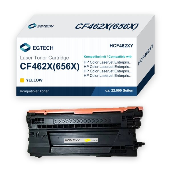 Toner kompatibel mit HP CF462X Gelb Color Enterprise M652dn M652n M653x M653dn