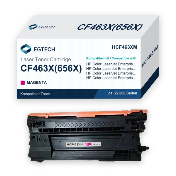 Toner kompatibel mit HP CF463X Magenta Color Enterprise M652dn M652n M653dn