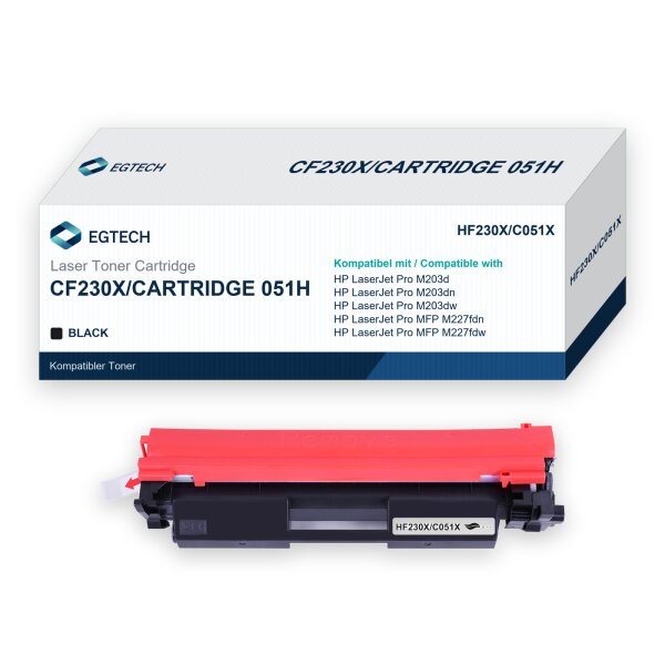 Toner kompatibel mit HP CF230X Pro M203d M203dn M203dw M227fdn M227fdw M227sdn