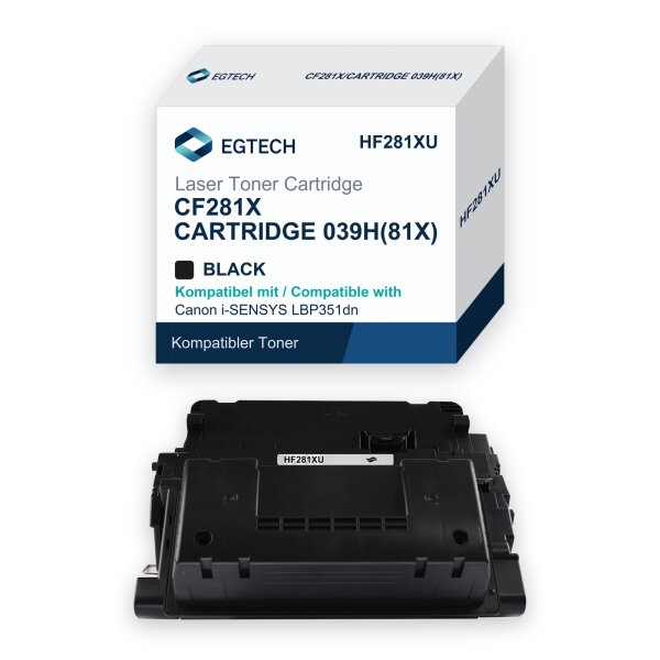 Toner kompatibel mit HP CF281X Canon i-SENSYS LBP351dn LBP352dn Schwarz