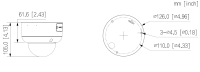 Dahua IPC-HDBW3849R1P-ZAS-PV-27135-S5 IP Dome Überwachungskamera 8MP WizSense H.265 H.264 MJPEG