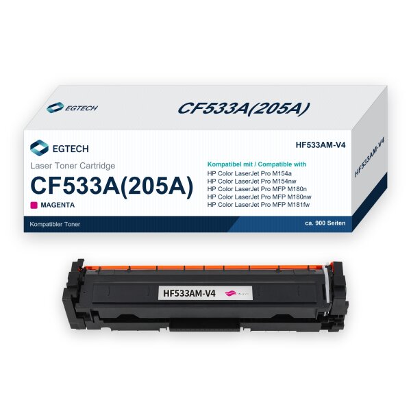 Toner kompatibel mit HP CF533A Magenta Color Pro M154a M154nw M180n M180nw
