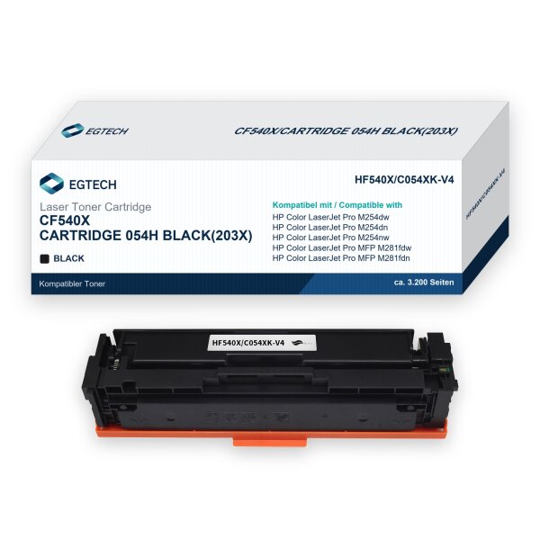 Toner kompatibel mit HP CF540X Color Pro M254dw M254dn M254nw M281fdw M281fdn