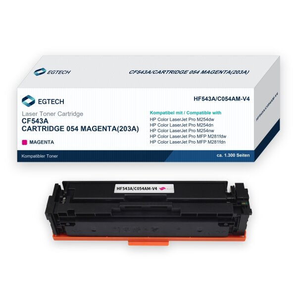 Toner kompatibel mit HP CF543A Magenta Color Pro M254dw M254dn M254nw M281fdw