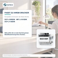 Tinte kompatibel mit Brother LC421XLBK DCP-J1050DW MFC-J1010DW DCP-J1140DW
