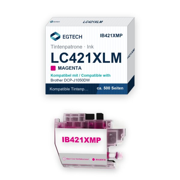 Tinte kompatibel mit Brother LC421XLM Magenta DCP-J1050DW MFC-J1010DW