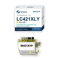 Tinte kompatibel mit Brother LC421XLY Gelb DCP-J1050DW...