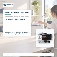 Tinte kompatibel mit Brother LC424BK DCP-J1200W DCP-J1200WE Schwarz